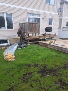 Backyard deck rebuild, Ottawa