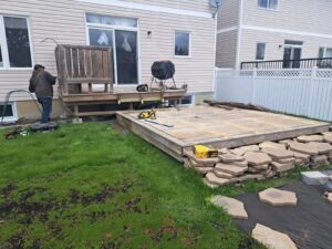 Backyard deck rebuild, Ottawa