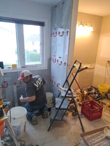Ensuite bathroom renovation with freestanding tub and glass shower, Ottawa