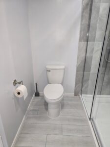 Ensuite bathroom renovation with freestanding tub and glass shower, Ottawa