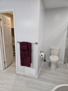 Ensuite bathroom renovation with freestanding tub and glass shower, Ottawa
