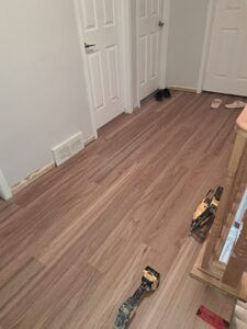 Vinyl plank flooring and laundry room, Ottawa