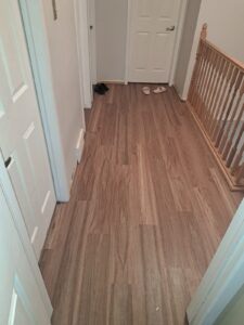Vinyl plank flooring and laundry room, Ottawa