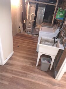 Vinyl plank flooring and laundry room, Ottawa