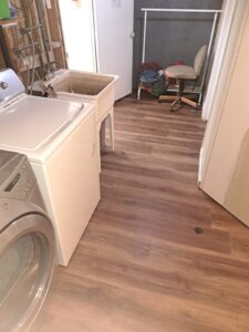 Vinyl plank flooring and laundry room, Ottawa