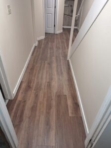 Vinyl plank flooring and laundry room, Ottawa