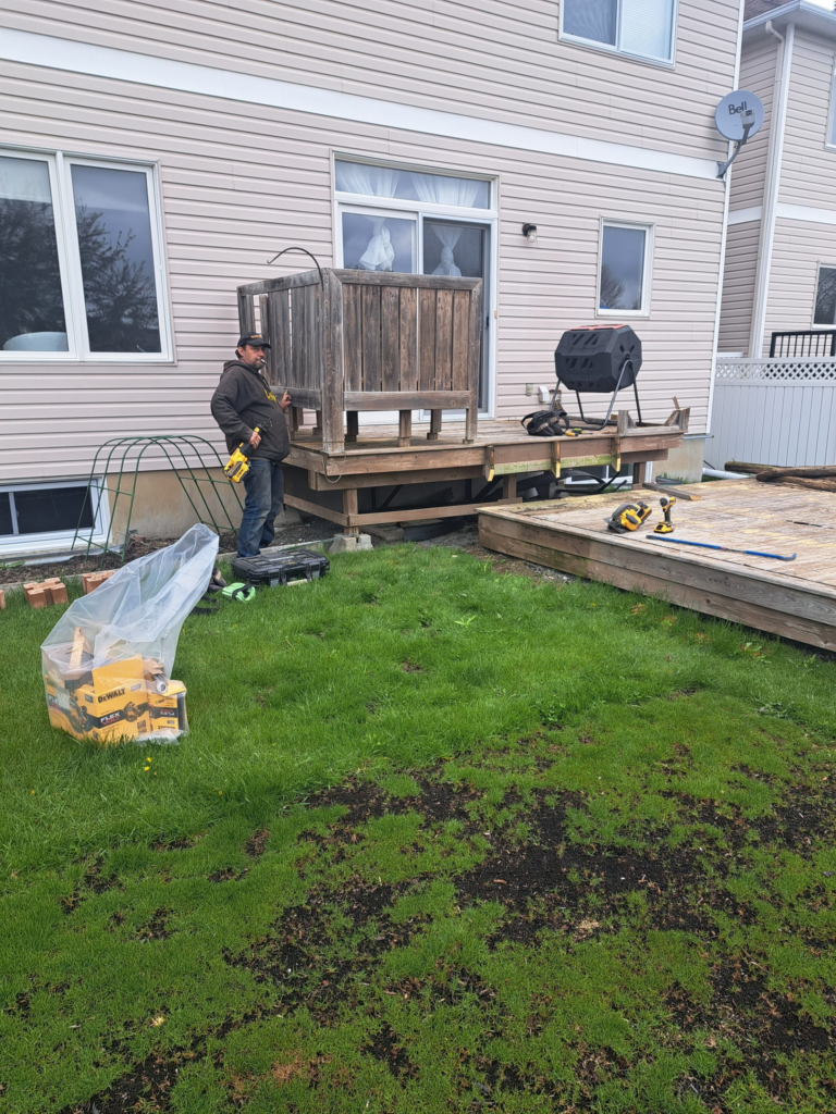 The old deck before the Ottawa deck rebuild